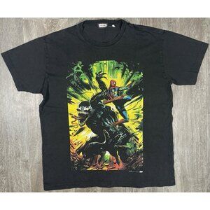 KITH x Spider-Man “Venom Spider-Man Battle”  Vintage Black T-Shirt - Size Large